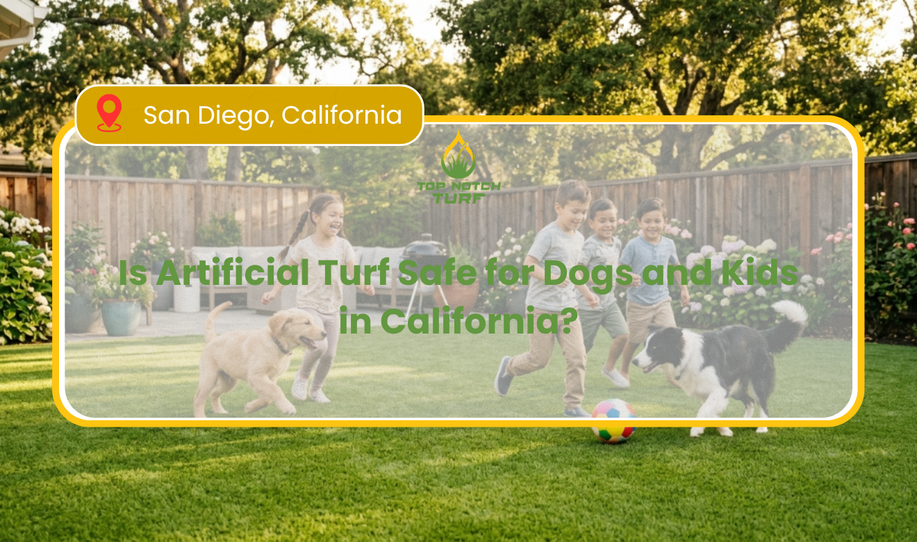 is artificial turf safe for dogs and kids